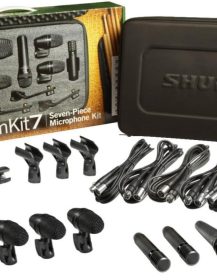 Shure PG ALTA 7-Piece Drum Microphone Kit for Performing and Recording Drummers - Includes Mics, Mounts and Cables with options for Kick Drums, Snare, Rack/Floor Toms, Congas and Cymbals (PGADRUMKIT7)